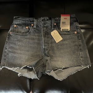 NWT Black Levi Jean Shorts